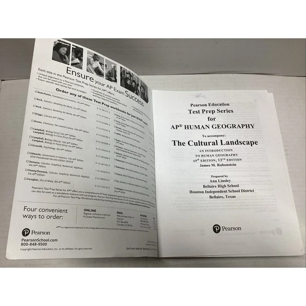 Test Prep Series for AP Human Geography, To Accompany: The Cultural Landscape ..